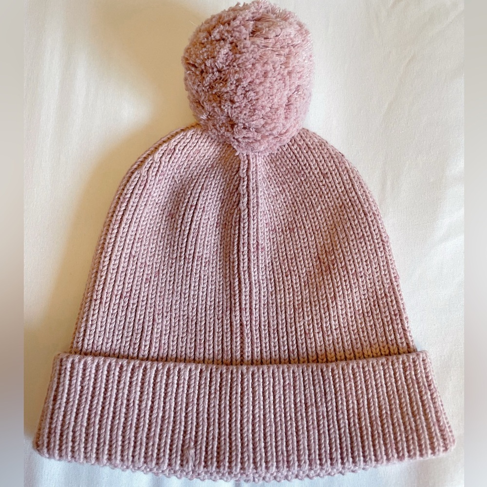 Jamie Kay Cozy Pink Knit Pom-Pom Beanie for Kids